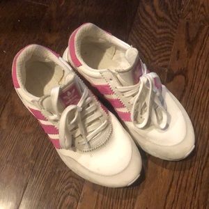 Adidas white sneakers